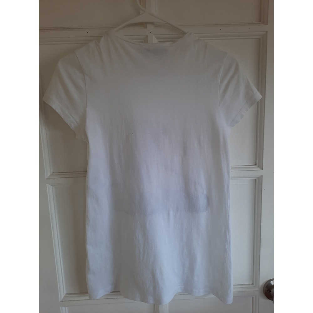 Stella McCartney White Graphic Bear T-Shirt Beaded Lips Embellished Italy - Picture 8 of 9
